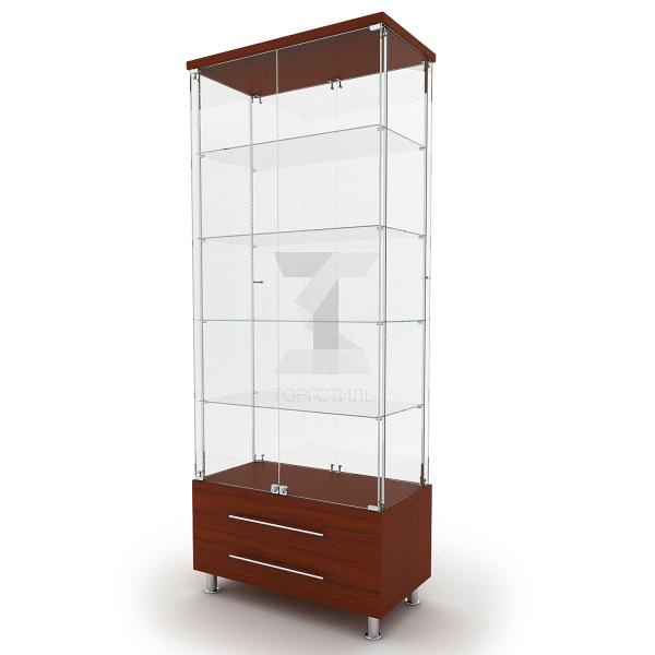 Витрина К-92П  920х470х2130мм, накопитель 2 ящика, Белый