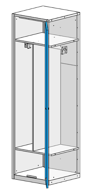 Шкаф ШР0 21-500, 500х500х1850мм