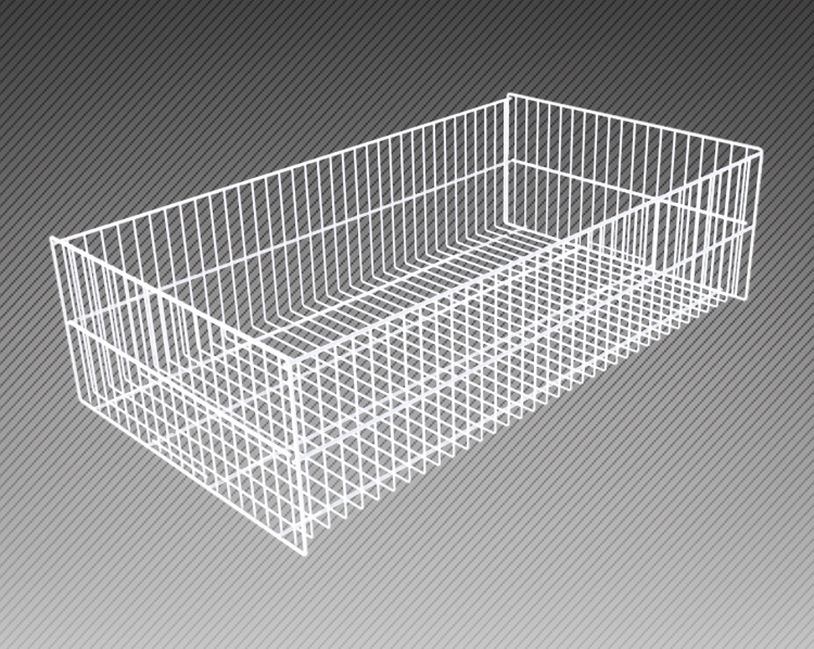 Корзина прямая 1200х400х140 мм, яч 25 мм для магазина купить по низким ценам в Екатеринбурге