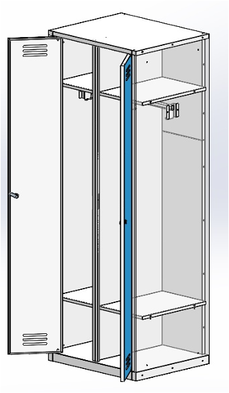 Шкаф ШРО 22-600, 600х500х1850 мм