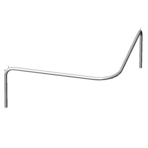 5М-РС Примерочная кабина угловая без штор, хром